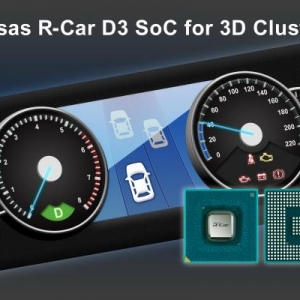 瑞萨电子将3D图形仪表盘普及至入门级车型
