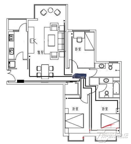 一居室or多居室 家庭布线参考方案4