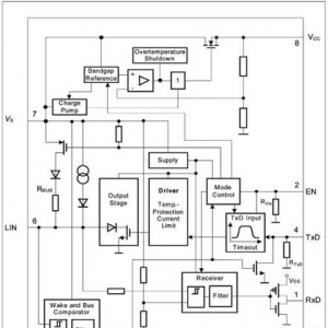 单片电路TLE8458Gx：LIN微控制器供电收发方案