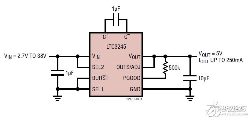  与{方案}电感器的开关稳压器相比， 高压充电泵可简化电源转换